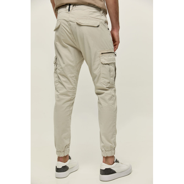 Ανδρικό casual παντελόνι EDWARD JEANS MP-N-PNT-S22-015 DONELL-SF εκρού Ανδρικά