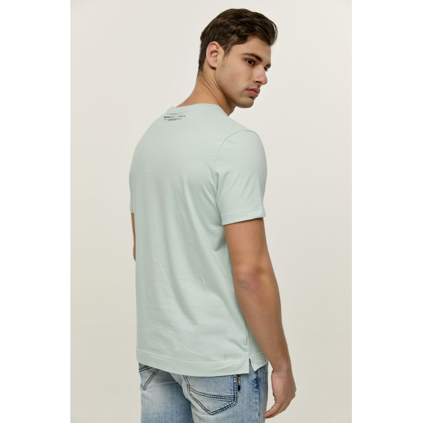 Ανδρικό t-shirt EDWARD JEANS MP-N-TOP-S22-010 ANDER ανοιχτό πράσινο Ανδρικά