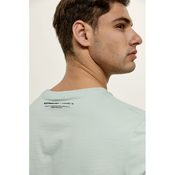 Ανδρικό t-shirt EDWARD JEANS MP-N-TOP-S22-010 ANDER ανοιχτό πράσινο Ανδρικά