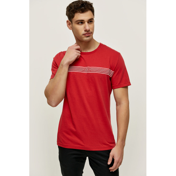 Ανδρικό t-shirt EDWARD JEANS MP-N-TOP-S22-017 JERIC κόκκινο