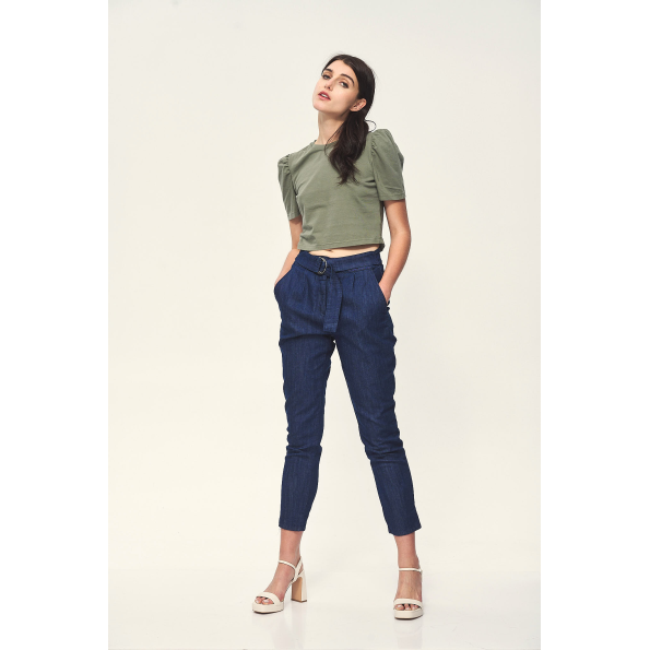 Γυναικείο jean παντελόνι EDWARD JEANS WP-D-JNS-S22-014 QUINN μπλε Γυναικεία