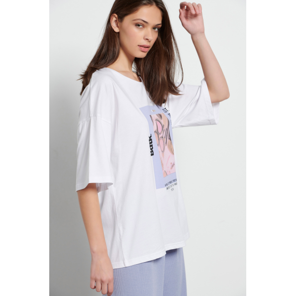 Γυναικείο t-shirt BODYTALK 1231-905928 λευκό Γυναικεία