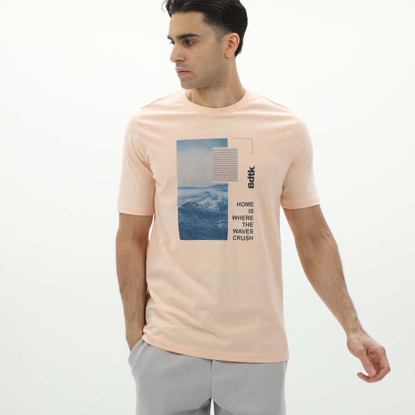Ανδρικό t-shirt BODYTALK 1231-951628 ροζ