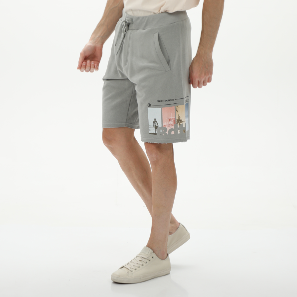 Ανδρική αθλητική βερμούδα BODYTALK 1231-953404 γκρι Ανδρικά