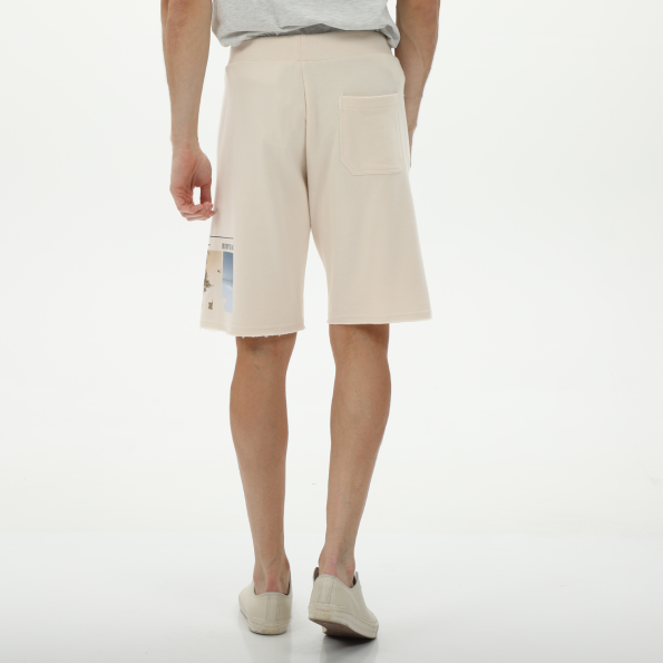 Ανδρική αθλητική βερμούδα BODYTALK 1231-953404 εκρού Ανδρικά