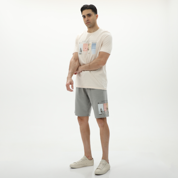 Ανδρικό t-shirt BODYTALK 1231-953428 εκρού Ανδρικά