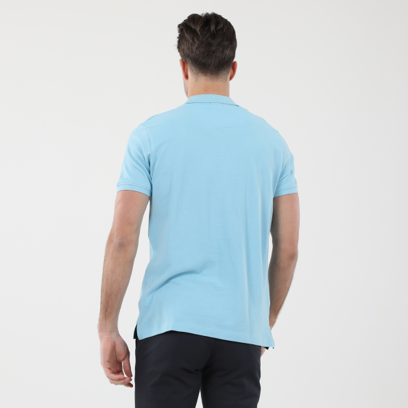 Ανδρική polo μπλούζα DORS 1132001.C14 γαλάζια Ανδρικά