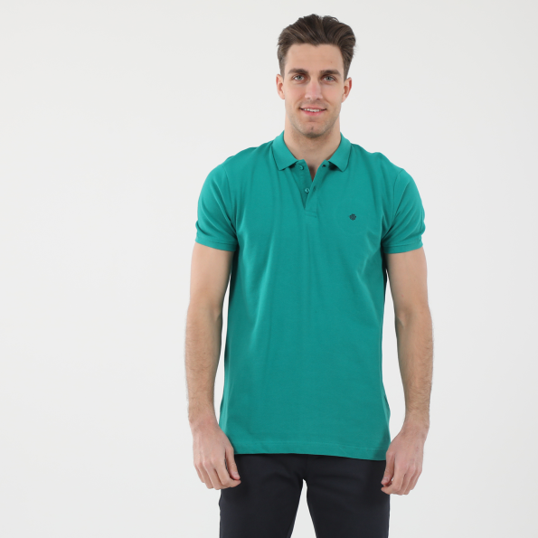 Ανδρική polo μπλούζα DORS 1132001.C15 πράσινη