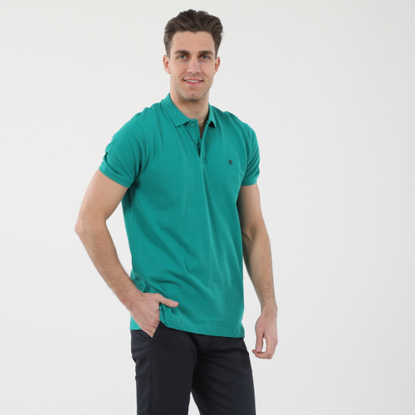 Ανδρική polo μπλούζα DORS 1132001.C15 πράσινη Ανδρικά