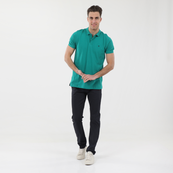 Ανδρική polo μπλούζα DORS 1132001.C15 πράσινη Ανδρικά