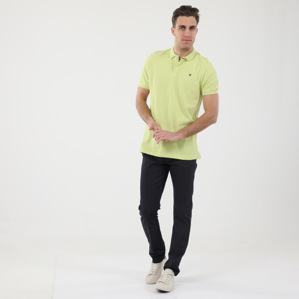 Ανδρική polo μπλούζα DORS 1132001.C18 κίτρινη Ανδρικά