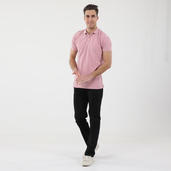 Ανδρική polo μπλούζα DORS 1132002.C01 ροζ Ανδρικά