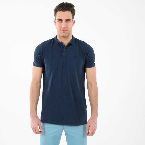 Ανδρική polo μπλούζα DORS 1132002.C02 μπλε