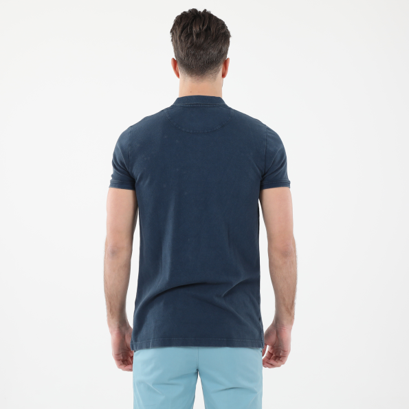 Ανδρική polo μπλούζα DORS 1132002.C02 μπλε Ανδρικά