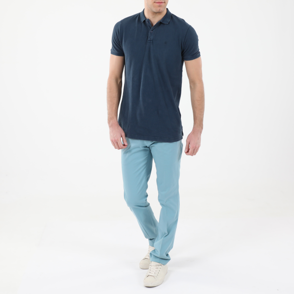 Ανδρική polo μπλούζα DORS 1132002.C02 μπλε Ανδρικά