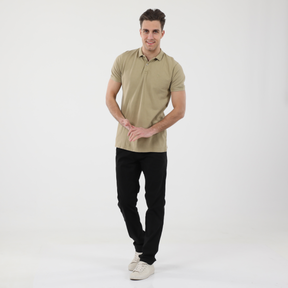 Ανδρική polo μπλούζα DORS 1132002.C04 εκρού Ανδρικά