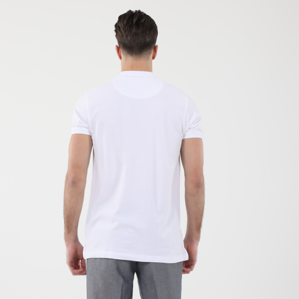 Ανδρική polo μπλούζα DORS 1132001.C01 λευκή Ανδρικά
