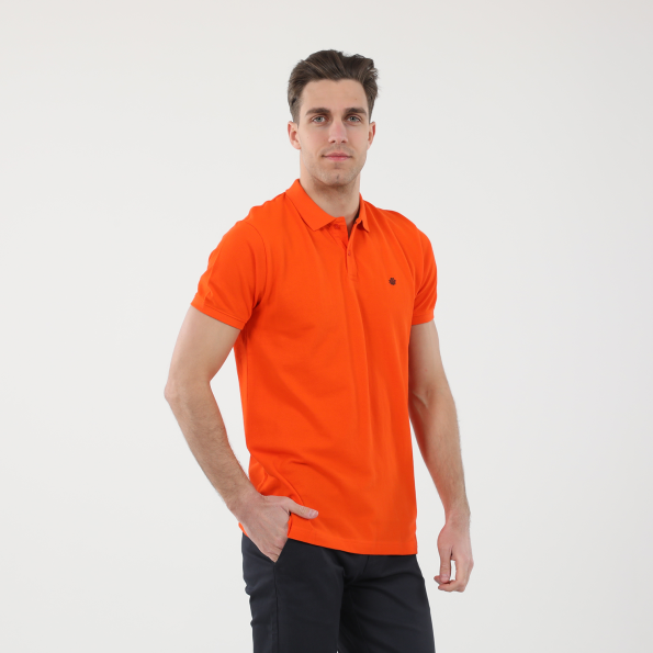 Ανδρική polo μπλούζα DORS 1132001.C05 πορτοκαλί Ανδρικά