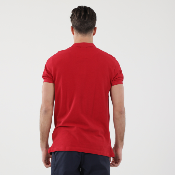 Ανδρική polo μπλούζα DORS 1132001.C07 κόκκινη Ανδρικά
