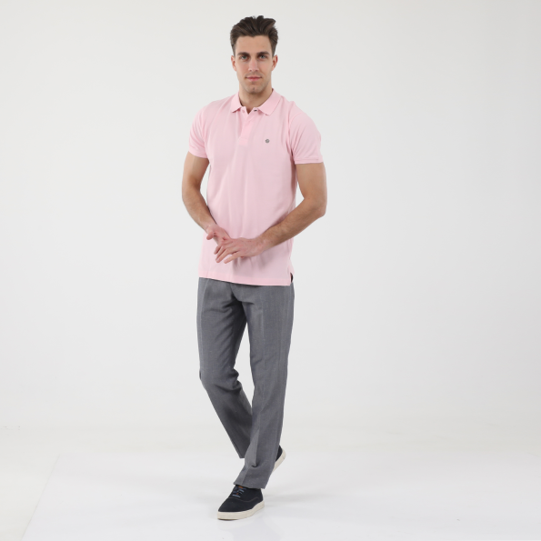Ανδρική polo μπλούζα DORS 1132001.C08 ροζ Ανδρικά