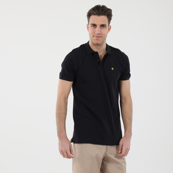 Ανδρική polo μπλούζα DORS 1132001.C11 μαύρη Ανδρικά
