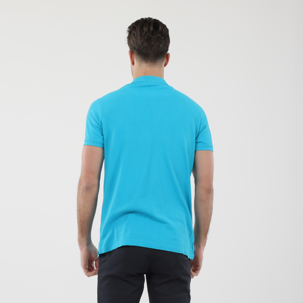 Ανδρική polo μπλούζα DORS 1132001.C12 μπλε Ανδρικά