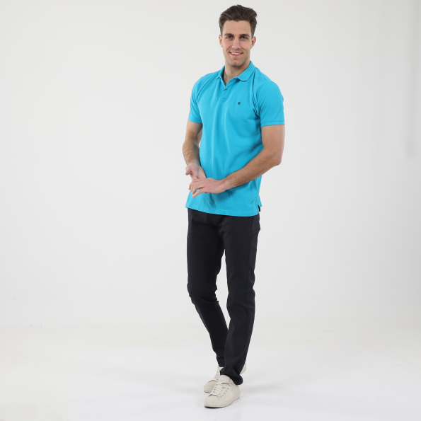 Ανδρική polo μπλούζα DORS 1132001.C12 μπλε Ανδρικά