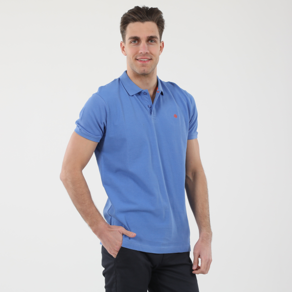 Ανδρική polo μπλούζα DORS 1132001.C13 μπλε Ανδρικά