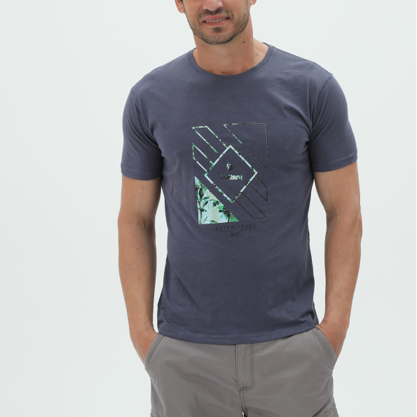 Ανδρικό t-shirt BATTERY 2110055201 μπλε