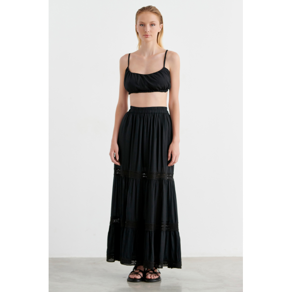 Γυναικεία cropped τοπ SUGARFREE 22806079 μαύρη Γυναικεία