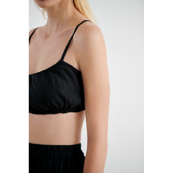 Γυναικεία cropped τοπ SUGARFREE 22806079 μαύρη Γυναικεία