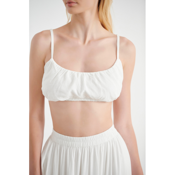 Γυναικείο cropped τοπ  SUGARFREE 22806079 λευκό