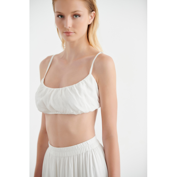 Γυναικείο cropped τοπ  SUGARFREE 22806079 λευκό