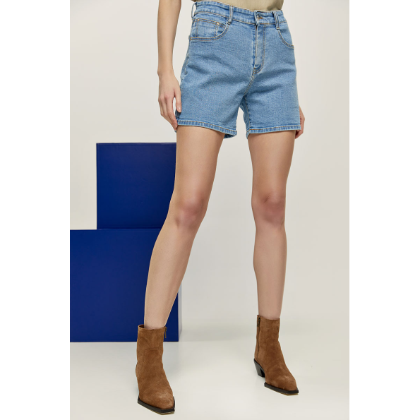 Γυναικείο jean σορτς EDWARD JEANS WP-D-SHR-S22-002 LATANYA-BS/L μπλε