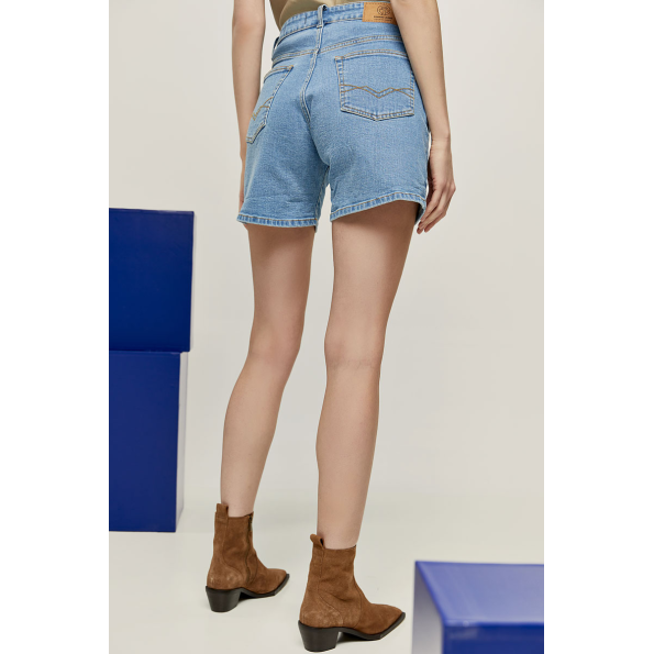 Γυναικείο jean σορτς EDWARD JEANS WP-D-SHR-S22-002 LATANYA-BS/L μπλε Γυναικεία