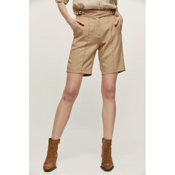 Γυναικεία βερμούδα EDWARD JEANS WP-N-BRM-S22-003 LANELLE μπεζ