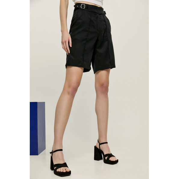 Γυναικεία βερμούδα EDWARD JEANS WP-N-BRM-S22-003 LANELLE μαύρη Γυναικεία