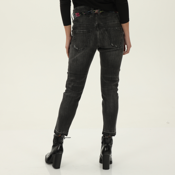 Γυναικείο jean παντελόνι STAFF JEANS 5-907.521.BLS.043 IRENE CROPPED μαύρο Γυναικεία