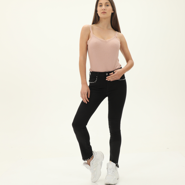 Γυναικείο παντελόνι STAFF JEANS 5-970.068.9S.043 SANDRA μαύρο Γυναικεία