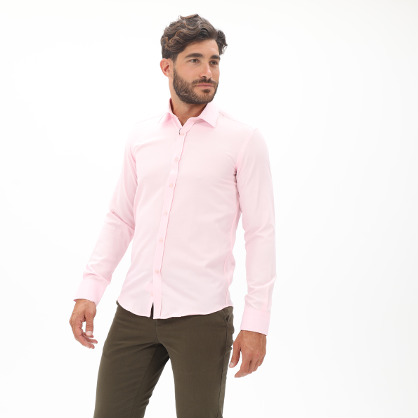 Ανδρικό πουκάμισο MARTIN & CO 123-51-1320 SLIM FIT ροζ Ανδρικά