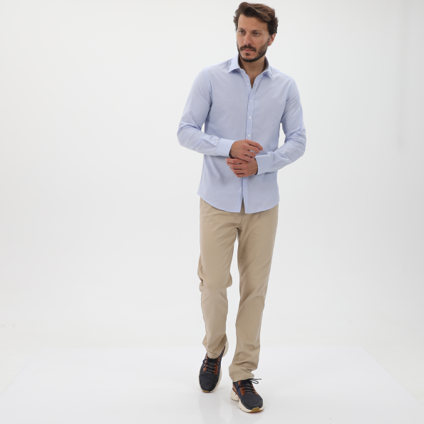 Ανδρικό πουκάμισο MARTIN & CO 123-51-1460 SLIM FIT γαλάζιο Ανδρικά