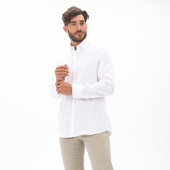 Ανδρικό πουκάμισο MARTIN & CO 123-52-1460 REGULAR FIT λευκό Ανδρικά