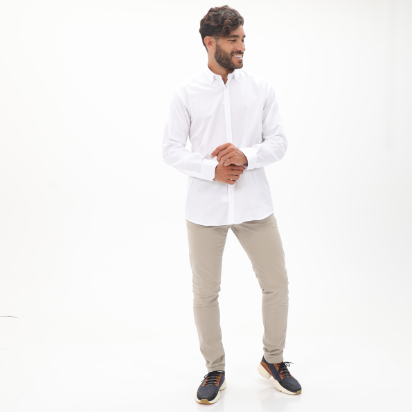 Ανδρικό πουκάμισο MARTIN & CO 123-52-1460 REGULAR FIT λευκό Ανδρικά