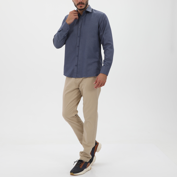 Ανδρικό πουκάμισο MARTIN & CO 122-52-1160 REGULAR FIT μπλε Ανδρικά