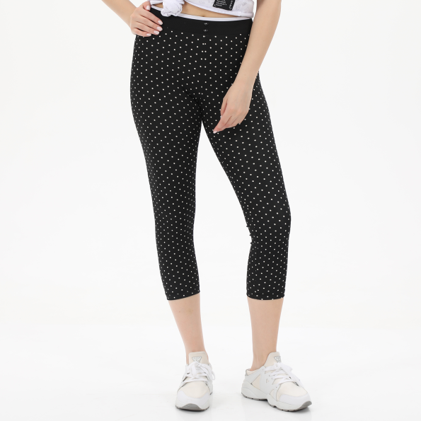 Γυναικείο κολάν BODYTALK 1221-907506 GRANDMAW μαύρο λευκό πουά