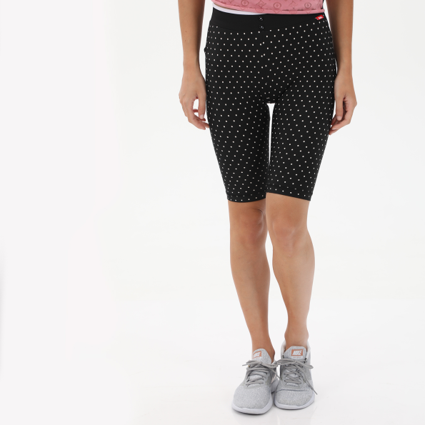 Γυναικείο ποδηλατικό κολάν BODYTALK 1221-907514 GRANDMAW μαύρο λευκό πουά