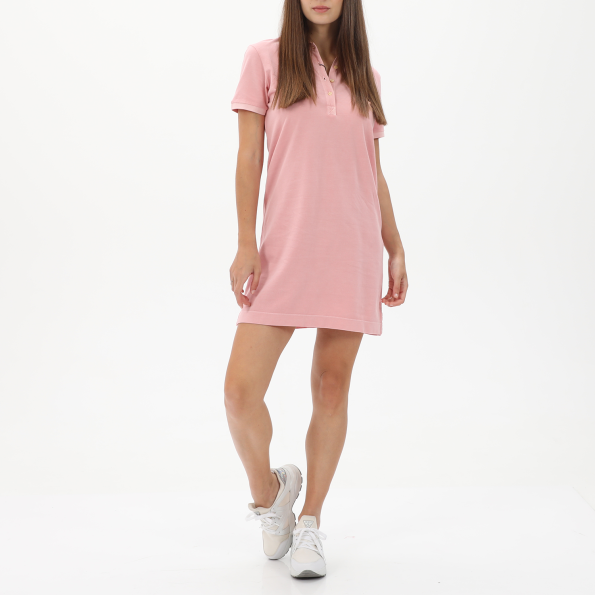 Γυναικείο polo φόρεμα GANT 4203320 Sunfaded ροζ
