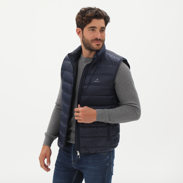 Ανδρικό αμάνικο μπουφάν GANT 7006092 Light Down μπλε Ανδρικά