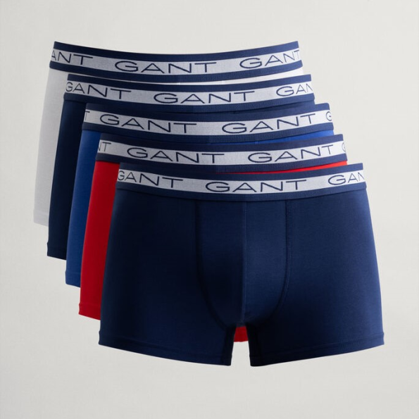 Ανδρικά εσώρουχα boxer σετ των 5 GANT 902035553 μπλε κόκκινο