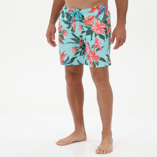 Ανδρικό μαγιό GANT 922216204 Lc Tropical Print τιρκουάζ Ανδρικά
